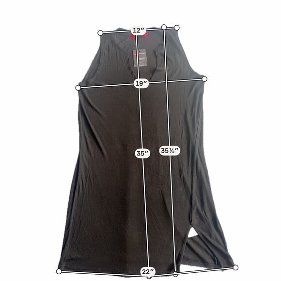 NWT New N:Philanthropy Black Nix Ribbed Knit Mini Dress Women's Size Medium - Picture 3 of 8